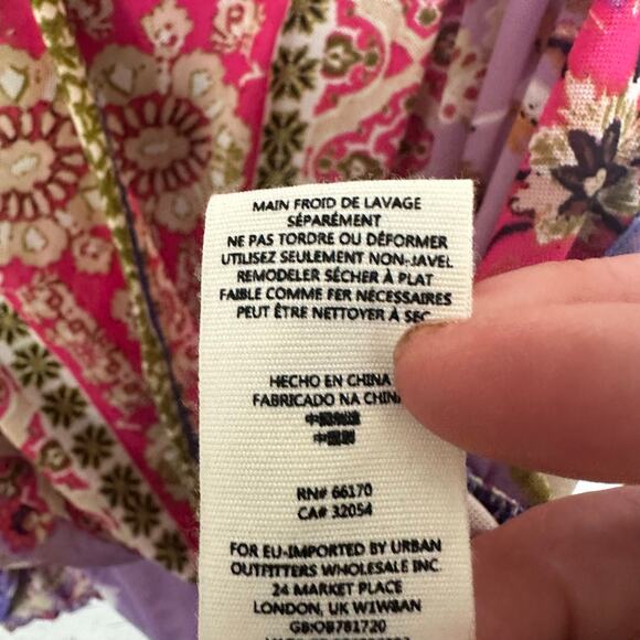 Free people blouse bohemian hippie pop over V-neck sleeveless Fairycore sheer - Picture 7 of 8